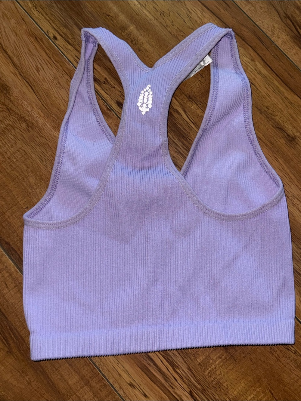 Free People Lilac Ribbed Racerback Tank - Picture 2 of 3